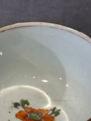 Five Chinese famille rose 'Madame de Pompadour' cups and two saucers, Qianlong, ca. 1745 — 照片 48