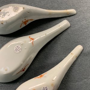 Five Chinese famille rose 'phoenix' spoons for the Straits or Peranakan market, 19/20th C. — 照片 5
