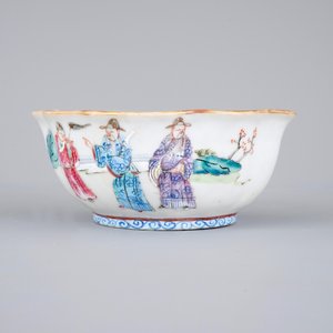 Five Chinese famille rose porcelain bowls, 19th C. — 照片 6