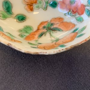Five Chinese famille rose spoons with butterflies, flowers and fruits, 19/20th C. — photo 11