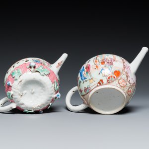 Five Chinese famille rose teapots, Yongzheng/Qianlong — 照片 10