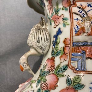 Five Chinese famille rose vases, 19th C. — 照片 20