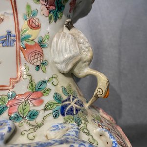 Five Chinese famille rose vases, 19th C. — 照片 28