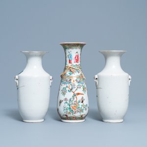 Five Chinese famille rose vases, 19th C. — 照片 10