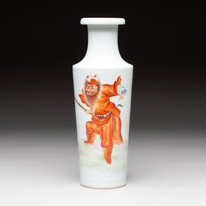 Five Chinese famille rose vases, Kangxi, Qianlong and Ju Ren Tang 居仁堂 mark, 19/20th C. — photo 2