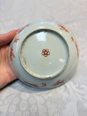 Five Chinese famille verte cups and saucers with floral design, 19th C. — photo 6