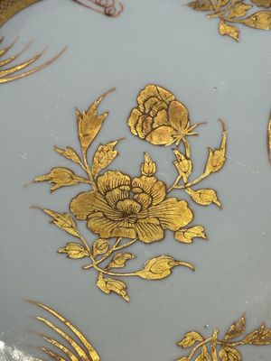 Five Chinese gilt-decorated eggshell porcelain 'phoenix' plates, Yongzheng — photo 13