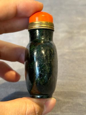 Five Chinese hardstone and glass snuff bottles, 19/20th C. — 照片 17