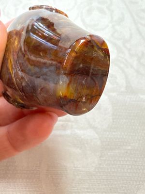Five Chinese hardstone and glass snuff bottles, 20th C. — photo 29