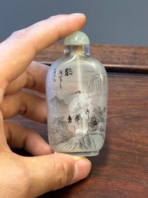 Five Chinese inside-painted glass snuff bottles, 20th C. — 照片 2