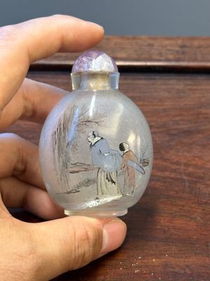 Five Chinese inside-painted glass snuff bottles, 20th C. — 照片 10