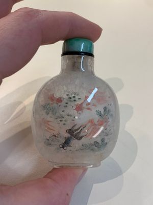 Five Chinese inside-painted glass snuff bottles, signed Ma Shaoxuan 馬少宣, Pu Ru 溥儒 and Ye Zhongsan 葉仲三, 20th C., one dated 1962 — photo 12