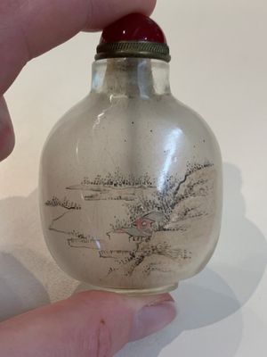 Five Chinese inside-painted glass snuff bottles, signed Ma Shaoxuan 馬少宣, Pu Ru 溥儒 and Ye Zhongsan 葉仲三, 20th C., one dated 1962 — photo 25