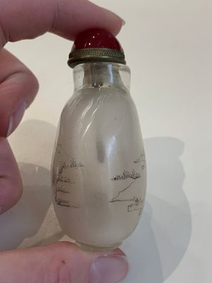 Five Chinese inside-painted glass snuff bottles, signed Ma Shaoxuan 馬少宣, Pu Ru 溥儒 and Ye Zhongsan 葉仲三, 20th C., one dated 1962 — photo 28