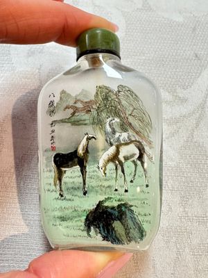 Five Chinese inside-painted snuff bottles, signed Chen Runpu 陈润璞 and Sun Xuecun 孙雪村, 20th C. — photo 4