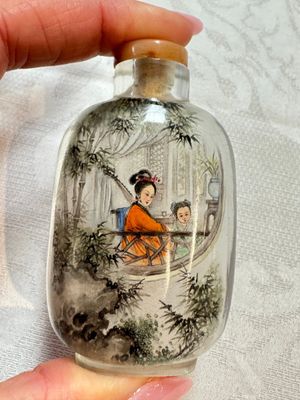 Five Chinese inside-painted snuff bottles, signed Chen Runpu 陈润璞 and Sun Xuecun 孙雪村, 20th C. — photo 8
