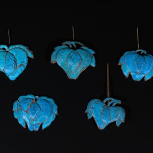 Five Chinese kingfisher feather hairpins, 19th C. — photo 1