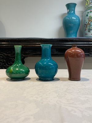 Five Chinese monochrome miniature vases, 19th C. — foto 3