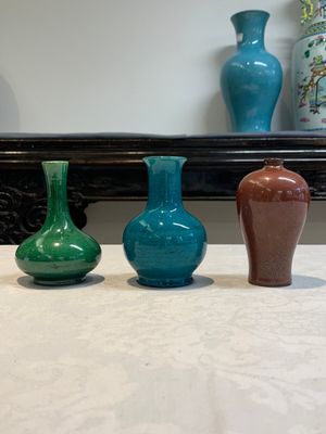 Five Chinese monochrome miniature vases, 19th C. — foto 4