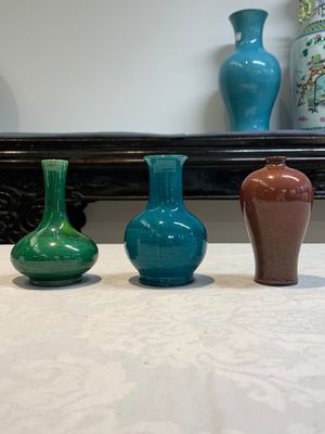 Five Chinese monochrome miniature vases, 19th C. — foto 5