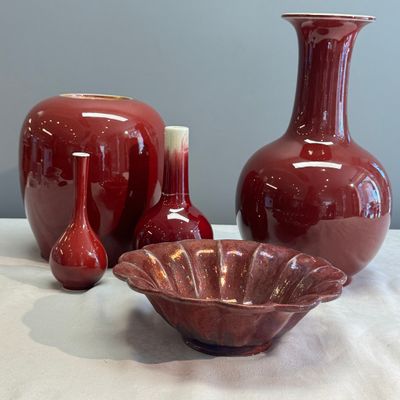 Five Chinese monochrome wares — photo 1
