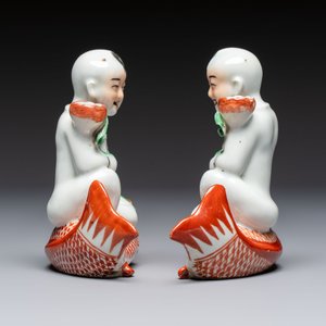 Five Chinese polychrome-decorated figures and groups, 20th C. — 照片 11