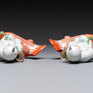 Five Chinese polychrome-decorated figures and groups, 20th C. — 照片 12