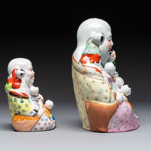 Five Chinese polychrome-decorated figures and groups, 20th C. — 照片 5