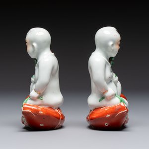 Five Chinese polychrome-decorated figures and groups, 20th C. — 照片 9