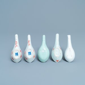 Five Chinese polychrome spoons, 19/20th C. — photo 2