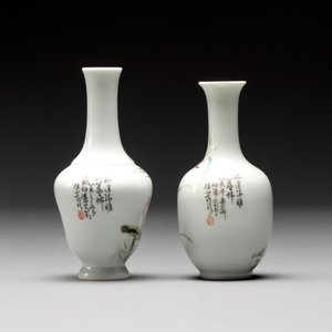 Five Chinese qianjiang cai wares, signed Wang Shaowei 王少維, Cheng Xingsheng 程興盛, Wang Xiaoting 汪小亭, 19/20th C. — 照片 19