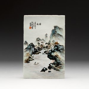 Five Chinese qianjiang cai wares, signed Wang Shaowei 王少維, Cheng Xingsheng 程興盛, Wang Xiaoting 汪小亭, 19/20th C. — 照片 9
