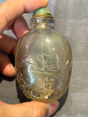 Five Chinese rock crystal and needle agate snuff bottles, Qing — foto 22