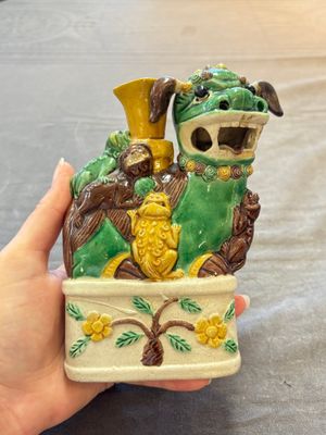Five Chinese sancai-glazed wares, Kangxi and later — photo 16