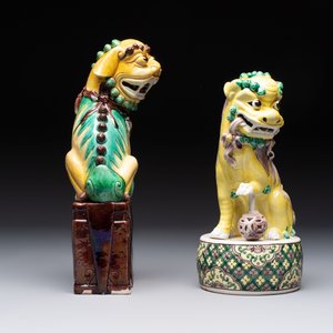 Five Chinese sancai-glazed wares, Kangxi and later — photo 11