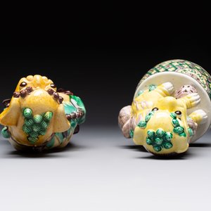 Five Chinese sancai-glazed wares, Kangxi and later — photo 12