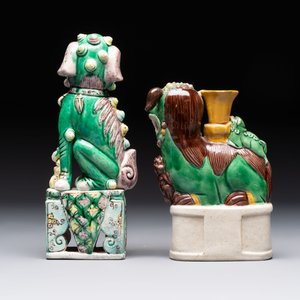 Five Chinese sancai-glazed wares, Kangxi and later — photo 16