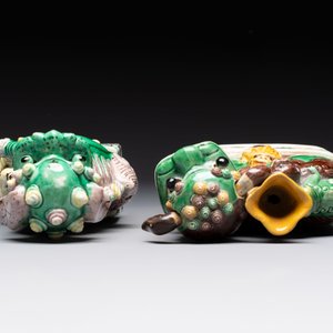 Five Chinese sancai-glazed wares, Kangxi and later — photo 18