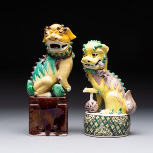Five Chinese sancai-glazed wares, Kangxi and later — photo 8
