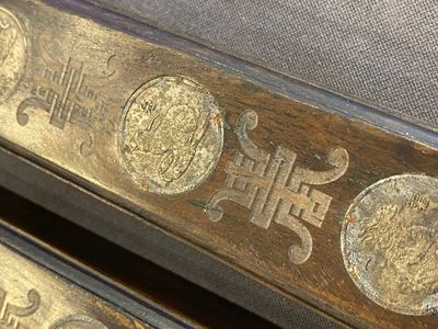 Five Chinese scholar's objects in bamboo, bone, inlaid wood and soapstone, 19/20th C. — 照片 20