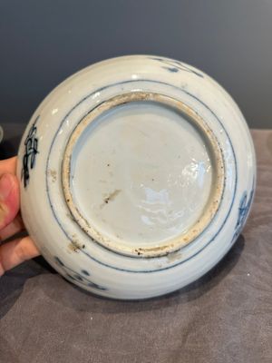 RETURNED 10/12/24 Five Chinese Swatow blue and white 'rooster' plates, Ming — photo 14