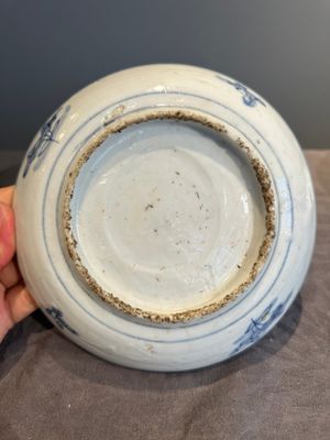 RETURNED 10/12/24 Five Chinese Swatow blue and white 'rooster' plates, Ming — photo 16