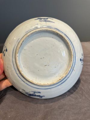 RETURNED 10/12/24 Five Chinese Swatow blue and white 'rooster' plates, Ming — photo 18
