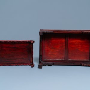 Five Chinese wooden stands, 19/20th C. — photo 7