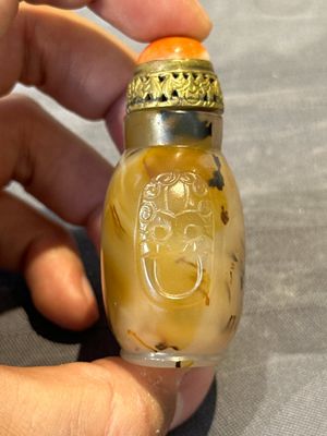 Five fine Chinese agate snuff bottles, Qing — foto 21