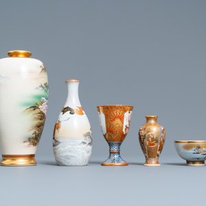 Five pieces of Japanese Satsuma and Kutani porcelain, Meiji, 19th C. — photo 3