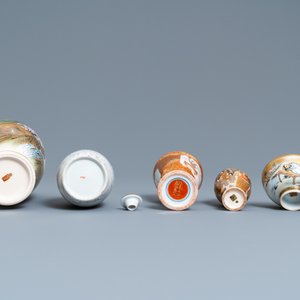 Five pieces of Japanese Satsuma and Kutani porcelain, Meiji, 19th C. — photo 7