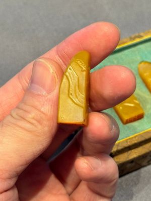 Five small Chinese tianhuang seals with a box, Eryue Xuan 二樂軒, Xinyu 心畬, Fu Ru 溥儒, Jiu Wangsun 舊王孫 and Luoshi Huiguan 羅室會館 mark, 19/20th C. — photo 19