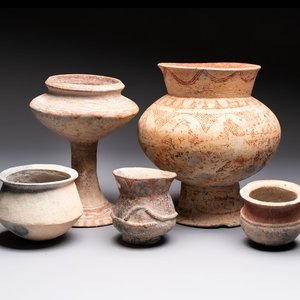 Five Thai pottery wares, Ban-Chiang, 7/4th C. B.C. — photo 1