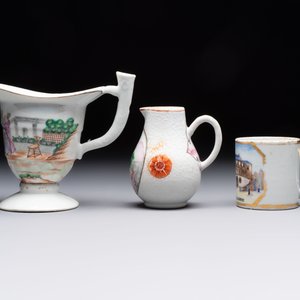 Five varied Chinese famille rose export wares, Qianlong — 照片 4